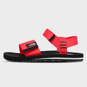 The North Face Red and Black Sandals